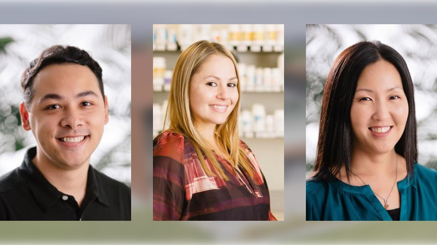 From left: Dr. Jarred Prudencio, Christina Method, Dr. Sheri Tokumaru.